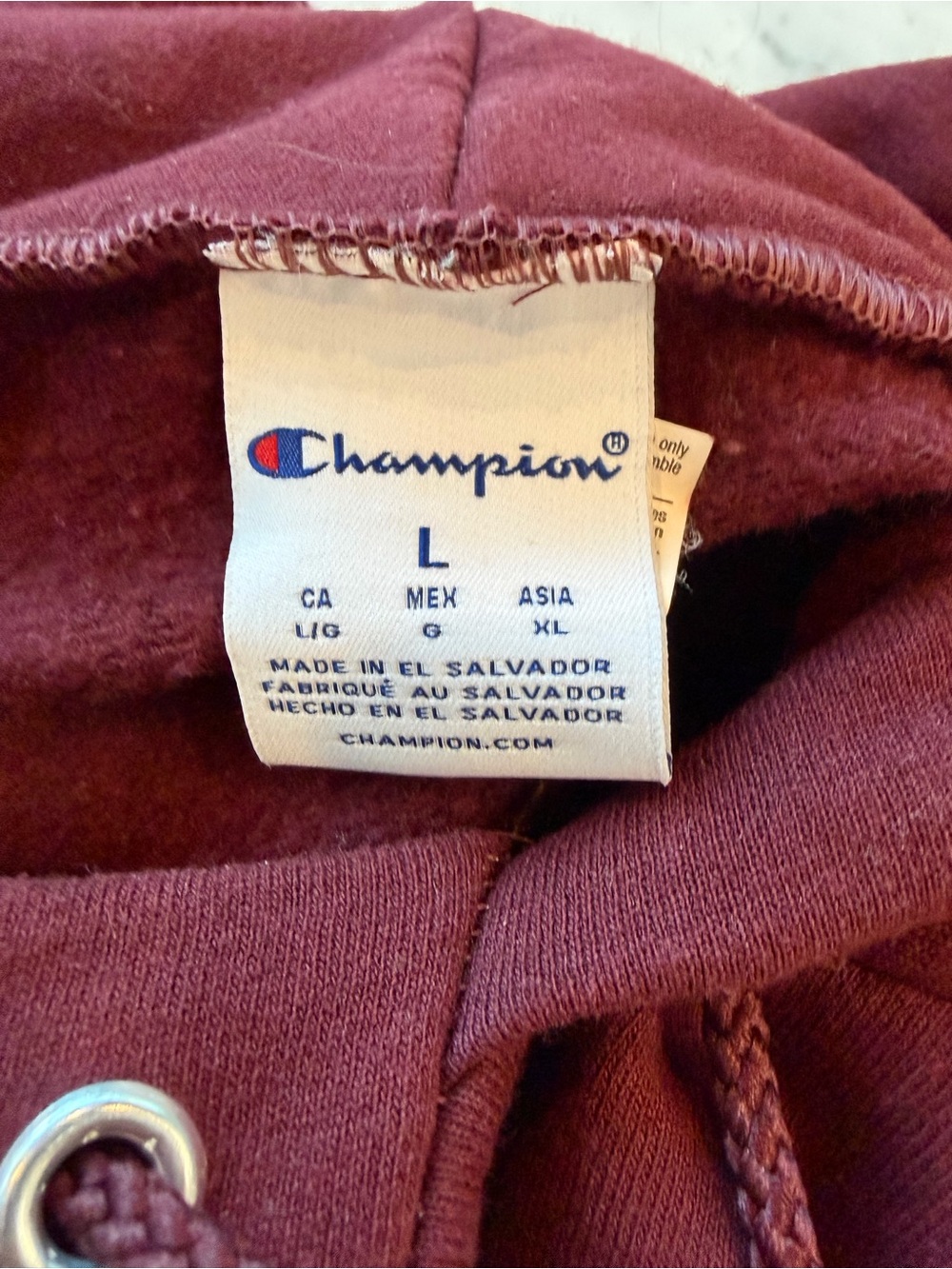 Champion MIT Maroon Pullover Hooded Sweatshirt, Men’s L, EUC - Picture 6 of 6